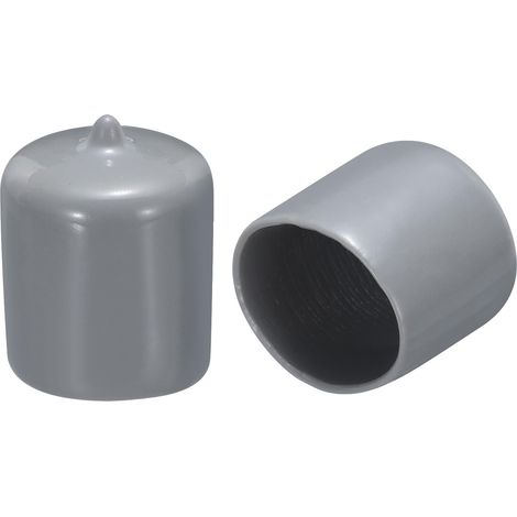 30pcs Rond Caoutchouc Fin Bouchons 25mm(1") Gris PVC Vinyle Boulon Couvercle Vis Filetage Protecteurs (1/5)