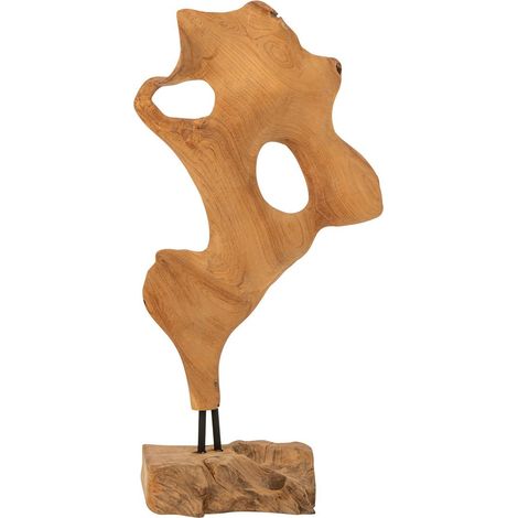 Sculpture Déco en Bois "Kaya" 85cm Naturel (1/3)