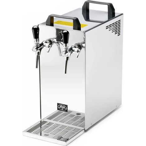 Lindr Kontakt 40/K Système de tirage à bière 2 conduites refroidisseur sec acier inoxydable 50 l/h pompe à membrane Green Line