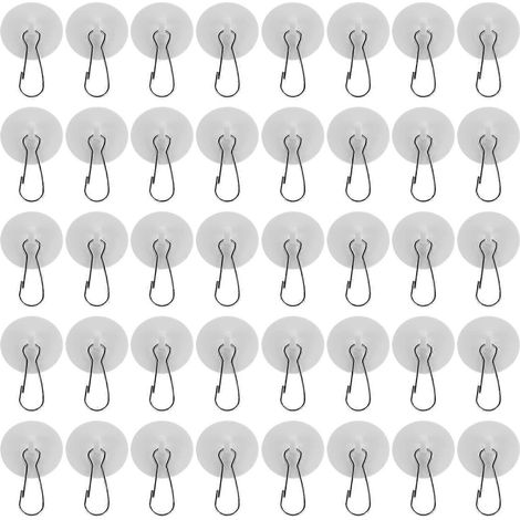 Lot de 60 crochets adhésifs pour plafond, décorations murales, petits crochets adhésifs. (1/4)