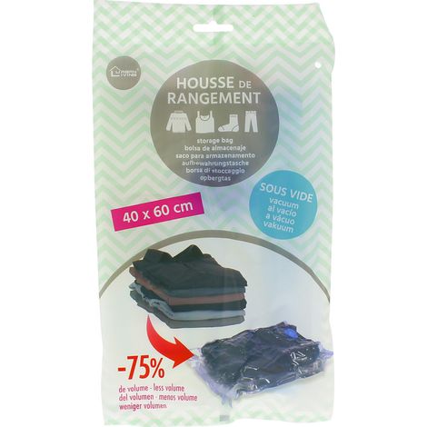 Housse de rangement sous vide 40x60cm 28750 pour Aspirateur