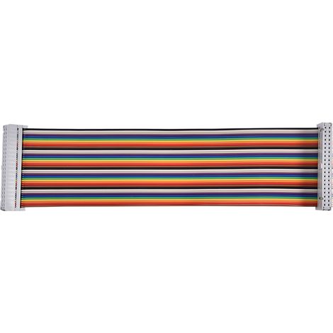 Câble adaptateur GPIO femelle-femelle 40 broches arc-en-ciel pour Raspberry Pi 4 / 3 / 2 et Banana Pi (1/5)