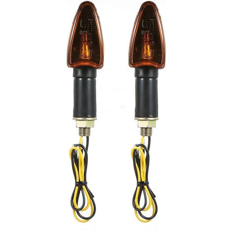 Stück 12V Motorrad-Glühbirnen, gelb, vorne und hinten, Blinker