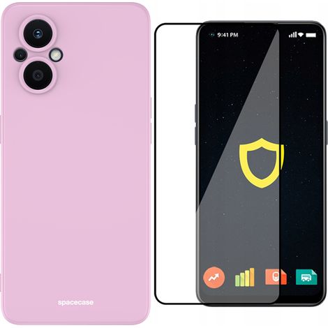 Spacecase Silikonhülle für Oppo Reno 7 Lite, lila (1/5)