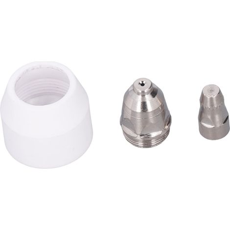 Lot de 3 buses de découpe plasma, électrodes de torche de découpe, buses de protection en céramique, consommables pour P80 (1/5)
