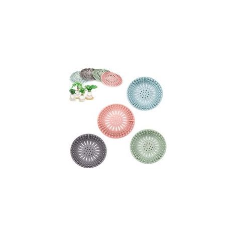 Silikon-Haarfilter, Abflussschutz, geeignet für Bad, Küche und Toilette. Leicht zu reinigen. – Crezuo