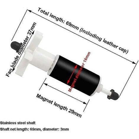 Turbine/rotor pour bain à eau chaude Starlight-lay Z Spa E02 Type fixe (69 mm)-AquaForge (1/5)