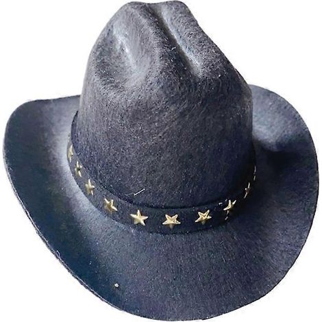 Silvester-Party-Mütze für Bichon Frisés, verstellbarer Cowboyhut mit Riemen, Größe M-2.