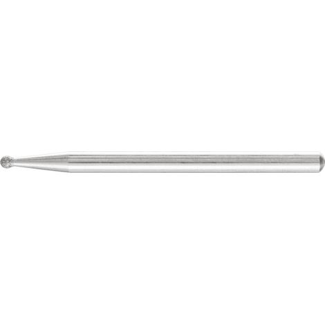 PFERD TOOLS Diamant-Schleifstift Kugel Ø2,0mm Schaft-Ø3 mm D64 (fein) zum Gravieren und Entgraten 5 Stk