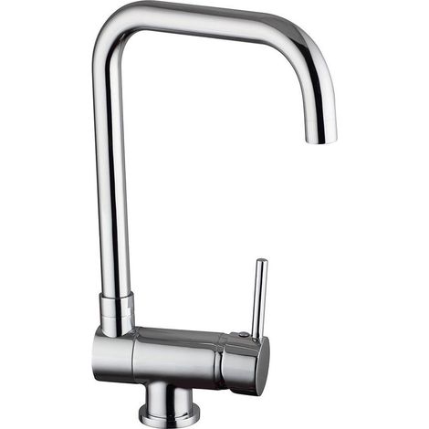 Kibath Grifo Cocina abatible monomando ABATIBLE acabado CROMO brillo fabricado en latón (1/5)