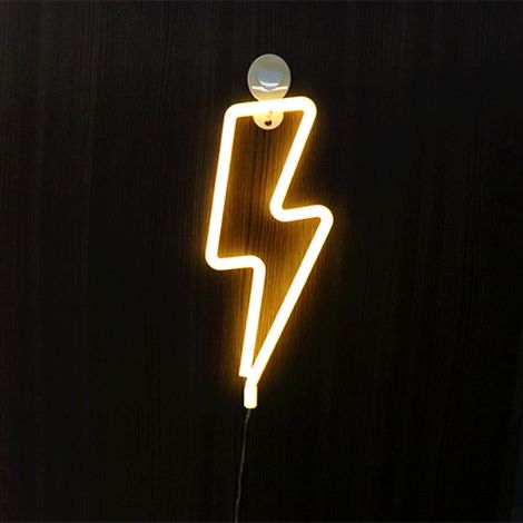 Enseigne lumineuse LED néon, en forme de rose, alimentée par USB ou par piles, pour chambre, salle de jeux, bar, fêtes et décoration murale.-AquaForge (1/5)