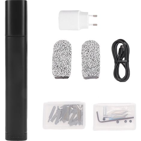 Découpeur ultrasonique 40kHz 40W, Kit d'outils de découpe et de gravure électrique portatif pour plastique, bois, résine, modèle d'impression 3D, prise ue (1/5)
