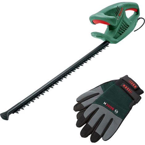 Bosch EasyCut 45-16 Electric Hedge Cutter Garden Trimmer 45cm Blade + Gloves