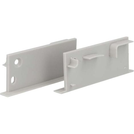 Coppia Tappi Tappini Termine Per Chiusure Profilo Alluminio Da Incasso A Muro Parete e Cartongesso BA5003 (1/3)