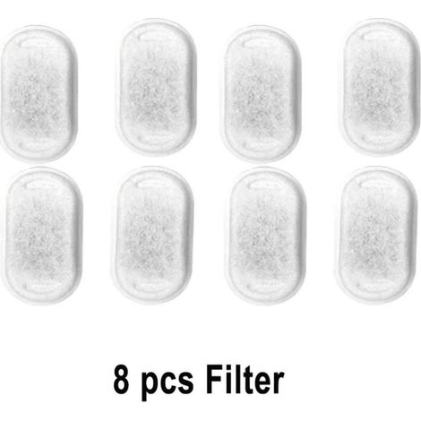 filtres pour fontaine à eau automatique en acier inoxydable pour animaux de compagnie 2,2 l – pompe silencieuse, anti-déversement, filtre – fontaine à eau pour chiens et chats.