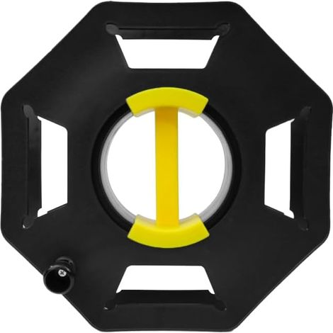 Enrouleur de câble robuste noir, rallonge rotative, camping, caravane, enrouleur de câble, organisateur de cordon, organisateur de câbles universel, roue de rangement de fil pour la maison (1/5)