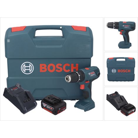 Bosch GSB 18V-21 Akku Schlagbohrschrauber 18 V 55 Nm + 1x Akku 5,0 Ah + Ladegerät + L-Case