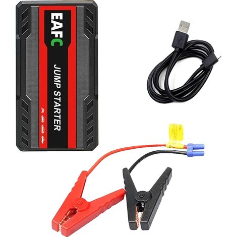 Avviatore di emergenza per auto, potenza di avviamento 600A, power bank portatile, 600A nero (1/2)
