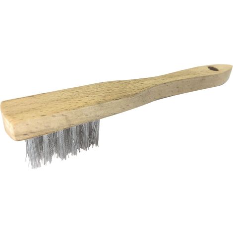 MINI BROSSE EN ACIER INOXYDABLE AVEC MANCHE EN PLASTIQUE