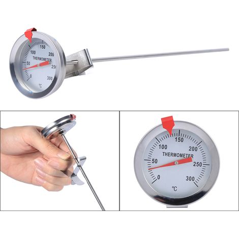 Sonde de cuisson inox 12" avec pince pour viande, bière maison et chaudron (1/5)