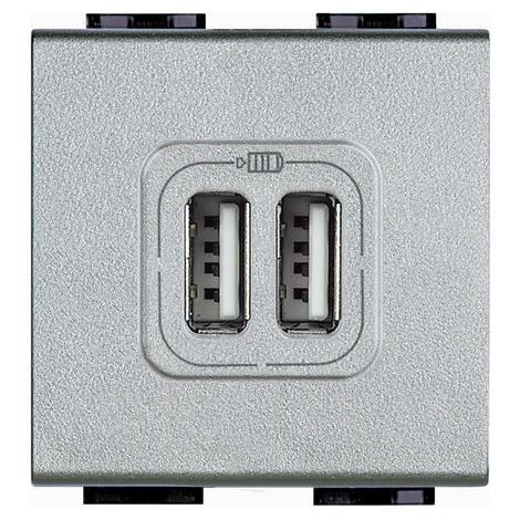 Bticino Living Light NT4285C2 LL - Chargeur USB 2 prises techniques (1/2)