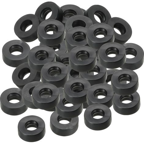 M5 Joint Plat En Caoutchouc, 100 Pièces 5mm DI 12mm DE 4.5mm Épais Joint D'étanchéité Espaceur Pour Robinet Tuyau Raccord Boulon, Noir (1/5)