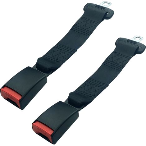Beyamis Rallonge de ceinture de sécurité General Motors (35,5 cm) en ABS noir avec système de verrouillage antidérapant et housse de protection rembourrée (lot de 2) (1/5)