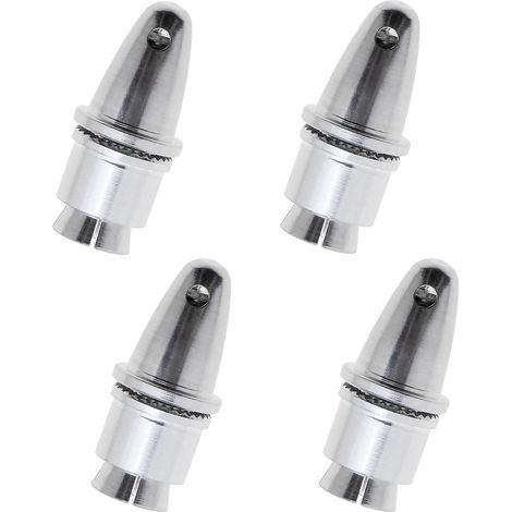 Lot de 4 adaptateurs d'hélice de 3,17 mm en Aluminium pour contrôleur de Vitesse de Moteur électrique, Accessoires pour Moteur électrique (Ouverture de 3,17 mm et axe de Sortie de 5 mm) (1/5)