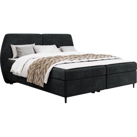 Cama continental Stonecrest 110, Wave 17, Continental, Doble, 140x200, Tapiz, Somieres, 170x207x107cm