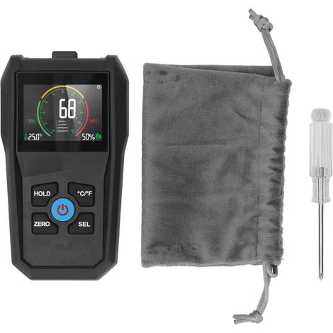 Eosnow Pinless -Feuchtigkeitsmesser LCD -Digitalanzeige 4 in 1 Feuchtigkeitssensoren Detektor für Holz (1/5)