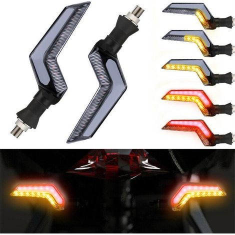 Clignotants + Feux STOP LED défilant Moto UFO V2.0 - séquentielle (1/5)