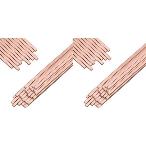 Bâtonnets de Brasage, BCuP-5 15 % Argent, Cuivre, Phosphore, Baguettes de Soudage de Qualité Industrielle 0,050 X 1/8 X 10 Pouces, 80 Pièces (1/3)