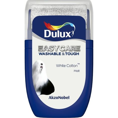 Dulux Easycare Washable Tough Matt Tester Pot - 30ml - White Cotton