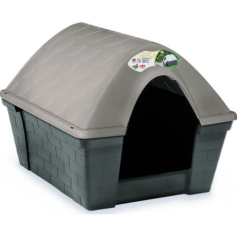 Zolux Caseta de plástico gris topo para perro exterior