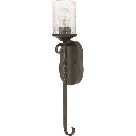 Lampada da parete lampada da parete soggiorno luce corridoio vetro trasparente nero attacco E27 (1/5)