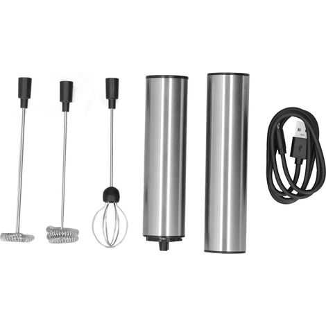 Mousseur à lait électrique portable, multifonction, nettoyage facile, rechargeable par USB