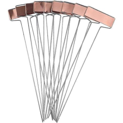 Lot de 10 panneaux en acier inoxydable pour plantes en pot, décorations florales et jardinage. (1/5)