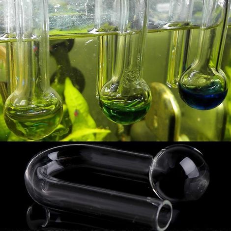 Testeur de CO2 pour aquarium - Testeur de niveau de CO2 transparent en verre (1/4)