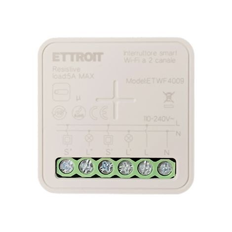 MODULO INTERRUTTORE RELÈ SMART TUYA WI-FI 2 CANALI ON/OFF 10A COMPATIBILE CON AMAZON ALEXA E GOOGLE HOME (1/5)