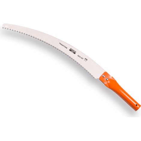 Bahco – Scie arboricole 3836T pour bois dur – Lame courbe 360mm – Denture trempée 6 dents/pouce – Poignée creuse métallique