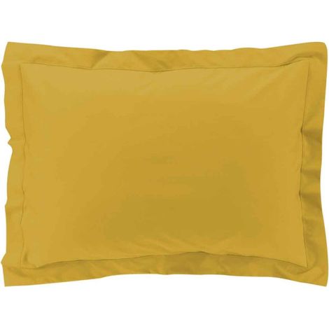 Taie d'Oreiller "Percaline" 50x70cm Ocre (1/5)