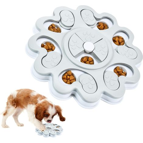 MINKUROW Puzzle Feeder Toy, Dog Puzzle Slow Feeder Toy, Intelligence Dog Game, Educational Interactive Dog Toy, Dog Feeder With Treat Dispenser-B (1/5)