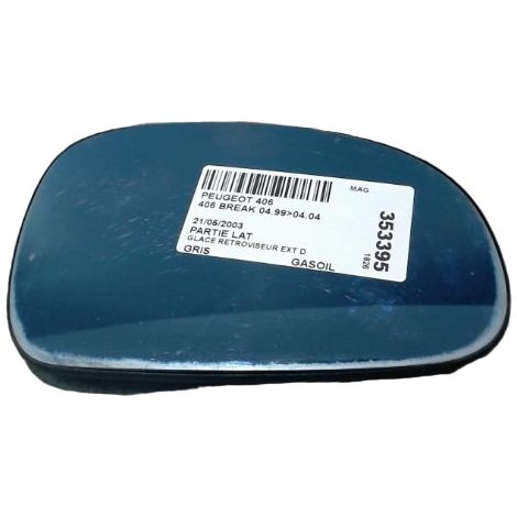[PRODUIT D'OCCASION] Glace Retroviseur Exterieur D PEUGEOT 406 Break 99-04 ♻️ Ref Oe. 8151t3 - Garantie à vie (1/3)