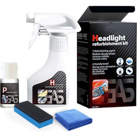Liquide de rénovation pour phares automobiles - Protection longue durée pour abat-jour (1/5)