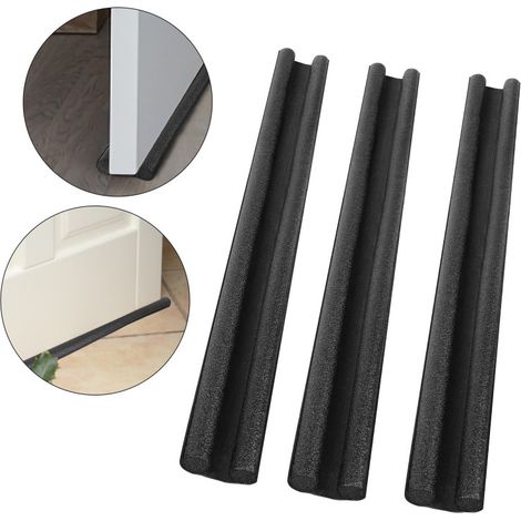 SWANEW 3x portiera per le porte del tappo nera Doltetto a vento Porta 93 cm sigillo (1/5)