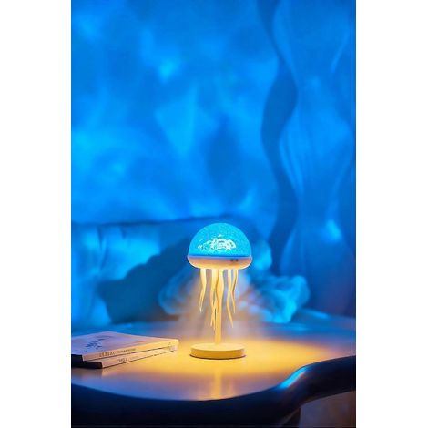 Lampe d'ambiance méduse à tentacules dansants, 7 couleurs dégradées, lampe de chevet méduse programmable avec télécommande, cadeau de Noël (1/5)
