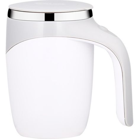 Tasse à café électrique avec agitation magnétique automatique pour bureau, voyage et maison, idéale pour café chaud, lait et thé.