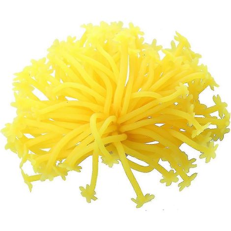 Anémone de mer artificielle en silicone jaune - Excellence (1/5)