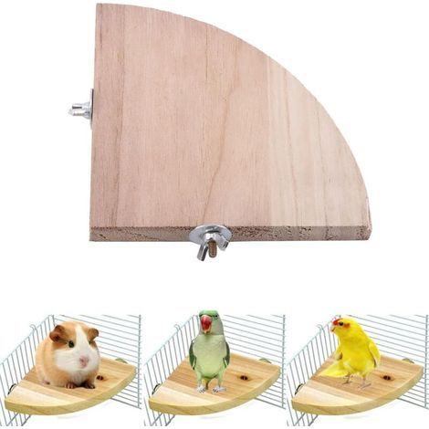 Support pour cage à oiseaux, plateforme, jouet pour perruche, éventail en bois, accessoires pour cage à perroquets (1/5)