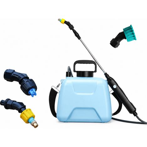 Pulvérisateur électrique rechargeable 5L pour jardin, pompe automatique USB avec lance télescopique et 3 buses de pulvérisation (1/5)